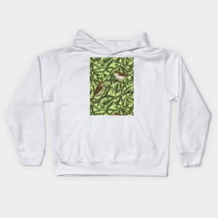 Nightingales in the olive tree Kids Hoodie